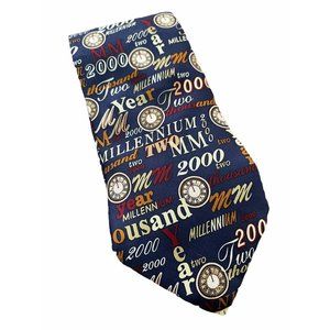 Alynn Neckwear "MM" The Year 2000 Silk Neck Tie